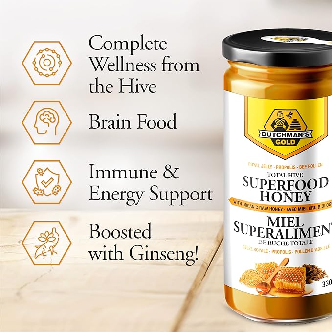Dutchman's Gold Total Hive Superfood Raw Honey