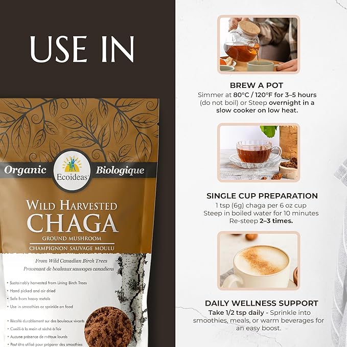 Ecoideas Organic Chaga Ground