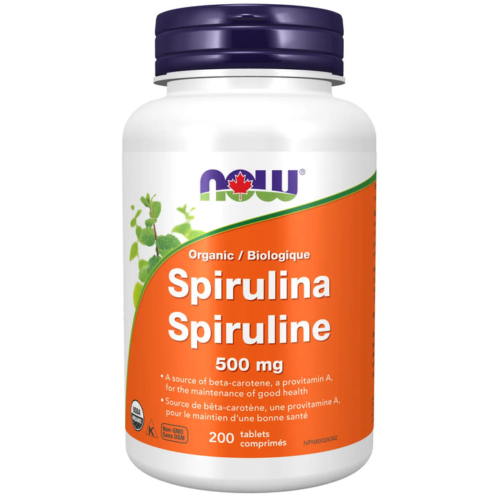 Now Organic Spirulina 500 mg