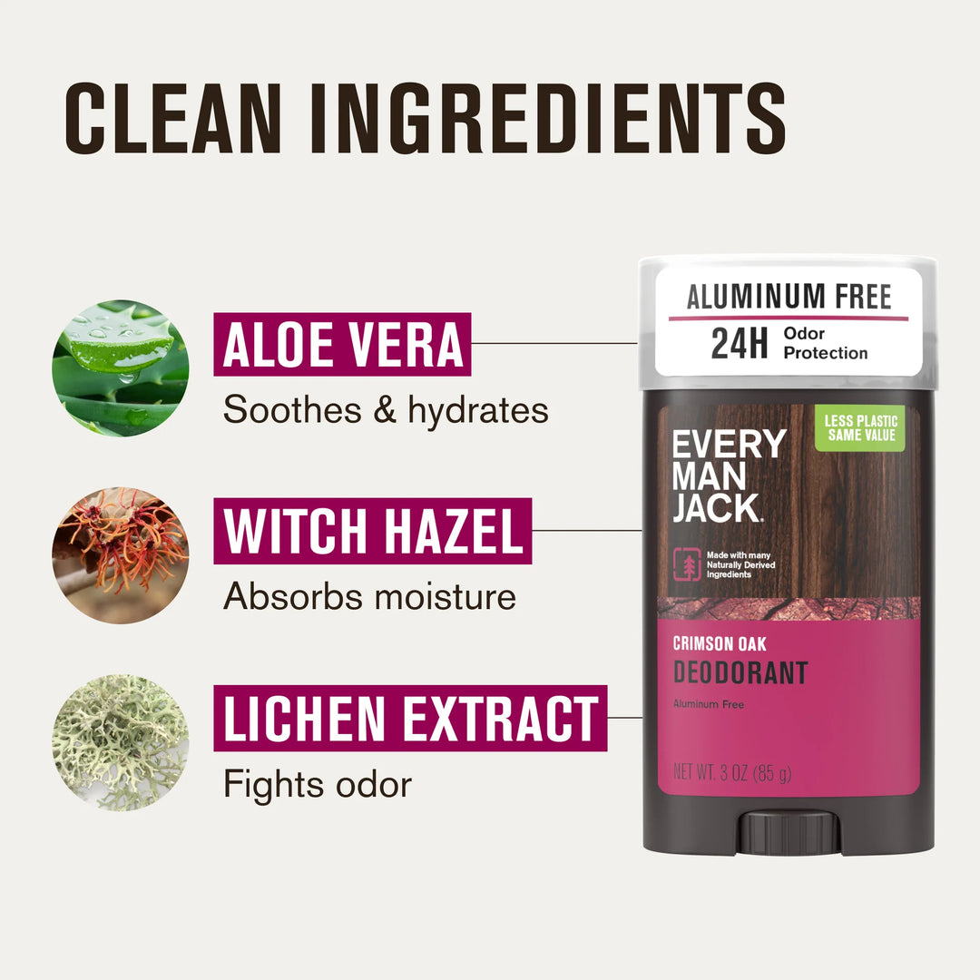 Every Man Jack Deodorant Crimson Oak