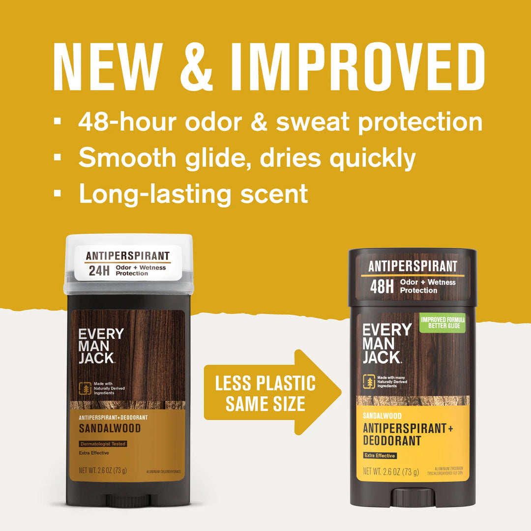 Every Man Jack Antiperspirant + Deodorant Sandalwood