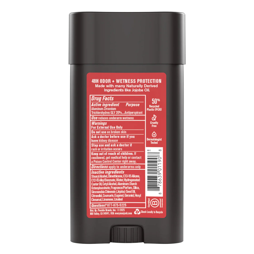 LIQUIDATION - Every Man Jack Cedarwood Deodorant - FINAL SALE/NO RETURNS***