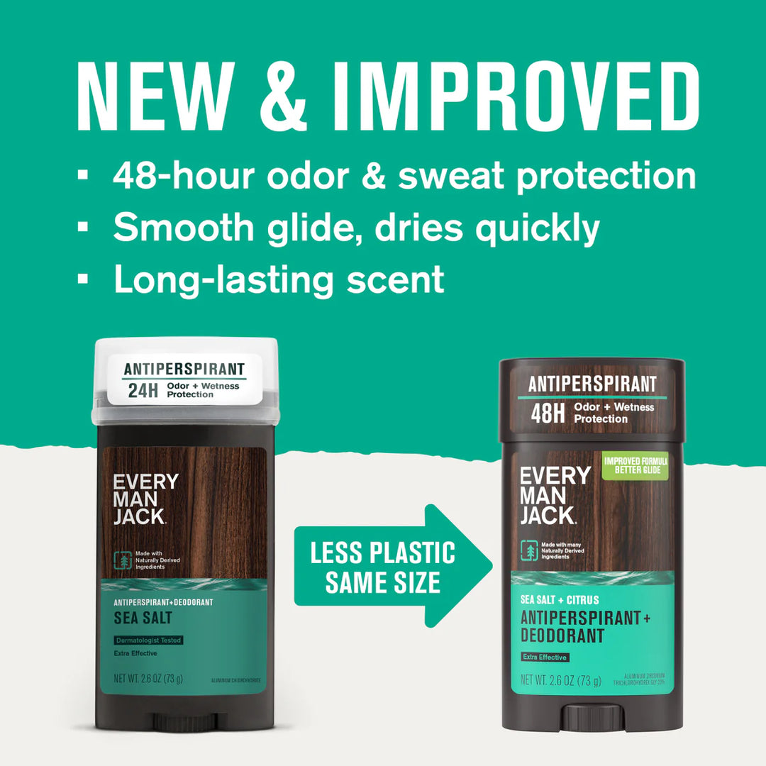 LIQUIDATION - Every Man Jack Sea Salt Deodorant - FINAL SALE/NO RETURNS***