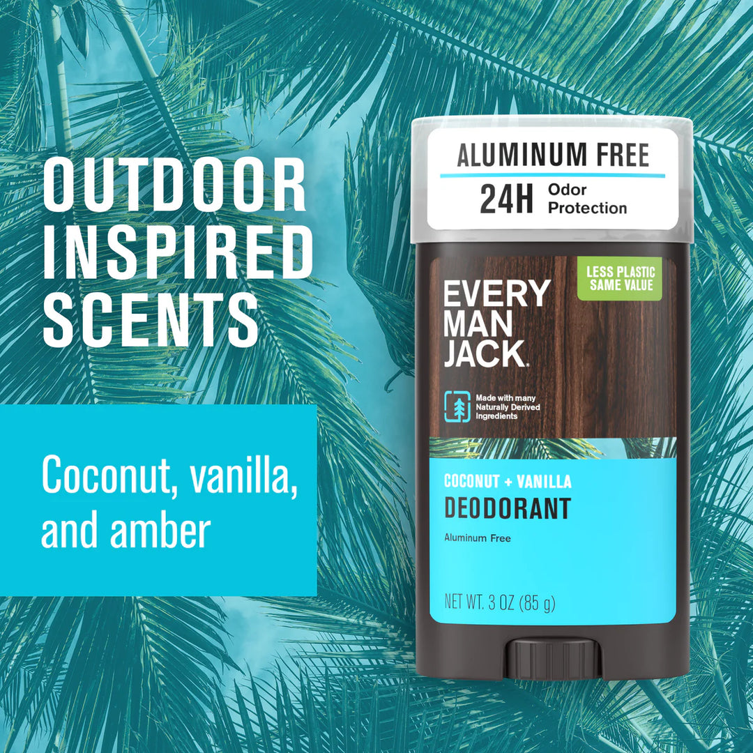Every Man Jack Deodorant Coconut + Vanilla 85g