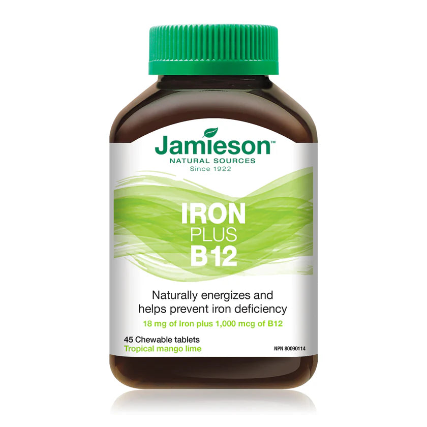 Jamieson Iron + B12 Tropical Mango Lime Flavour