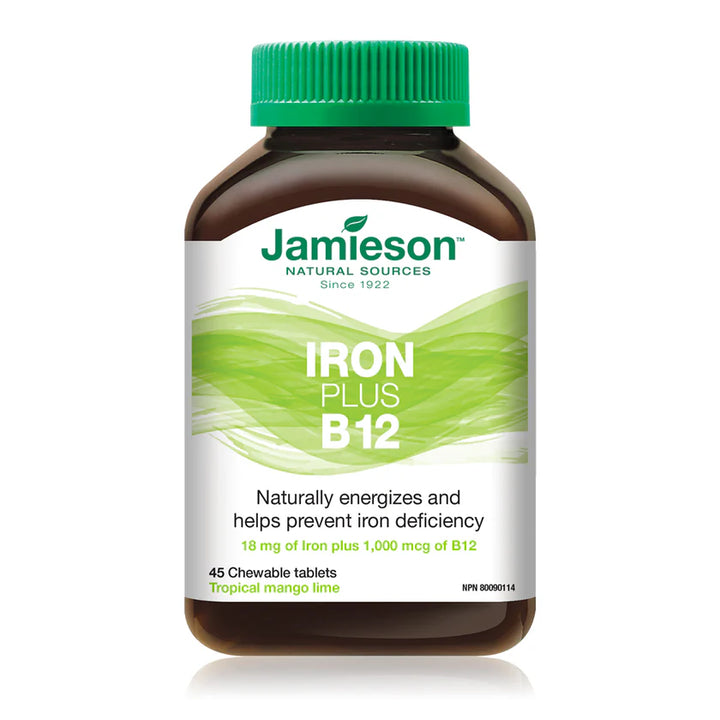 Jamieson Iron + B12 Tropical Mango Lime Flavour