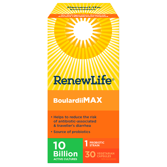 Renew Life® Traveller's Probiotics BoulardiiMAX 10 Billion Active Cultures