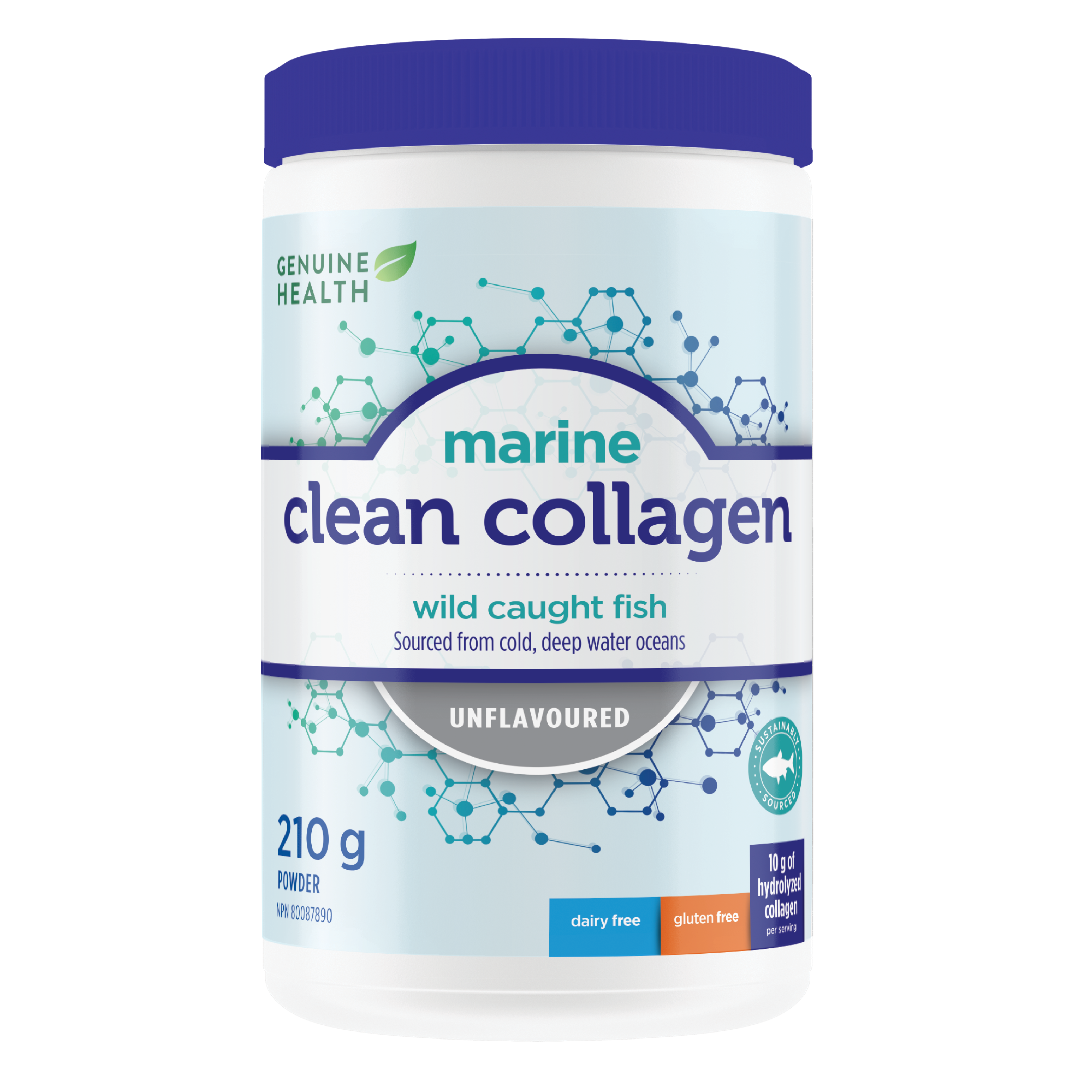 Genuine Health Clean Collagen Marine | Marine Collagen Powder – 210g ...