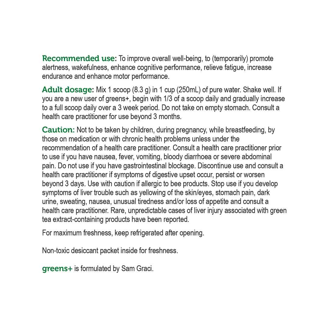 Genuine Health Greens+ Natural Unsweetned