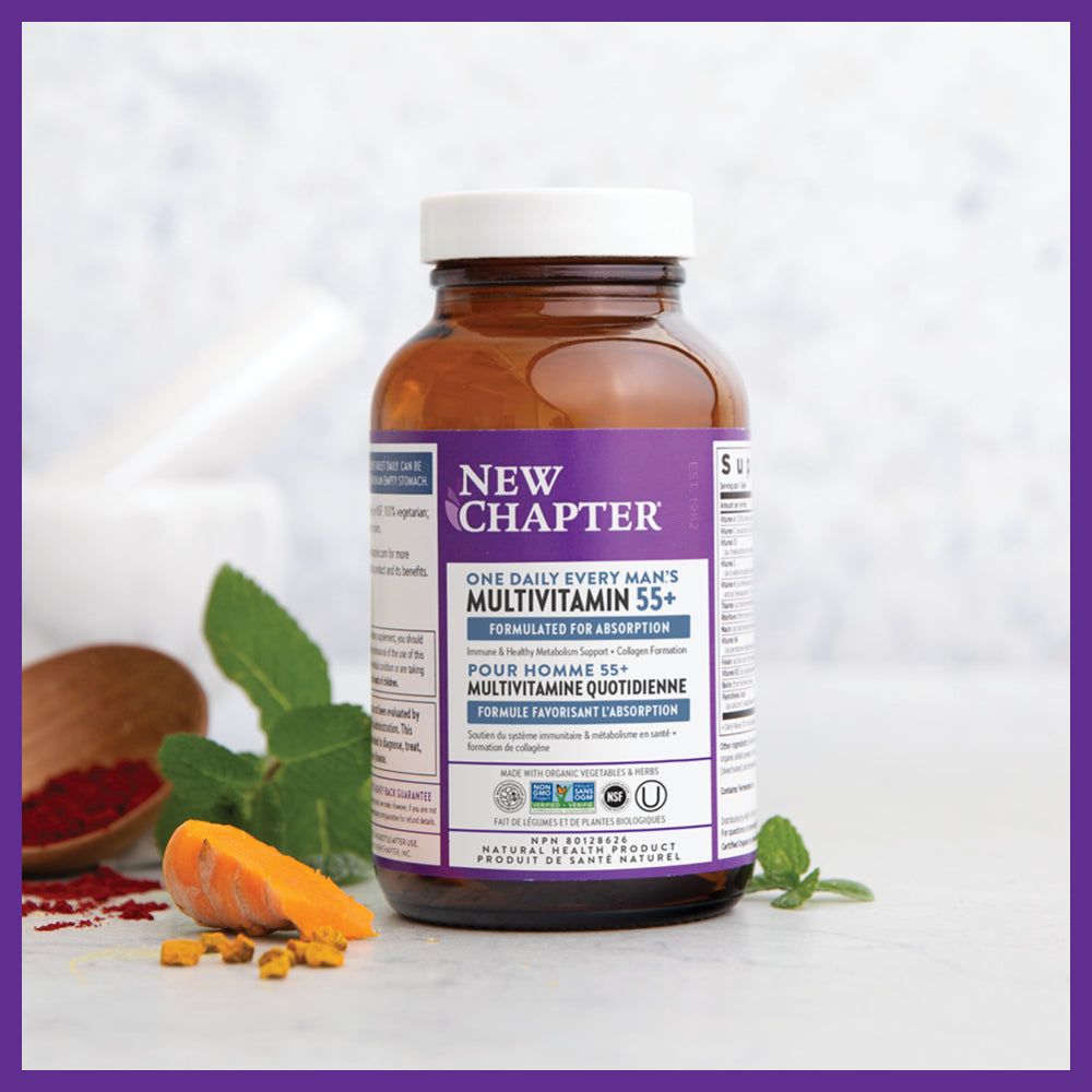 LIQUIDATION - New Chapter®  One Daily Every Men's Multivitamin 55+ - FINAL SALE/NO RETURNS***