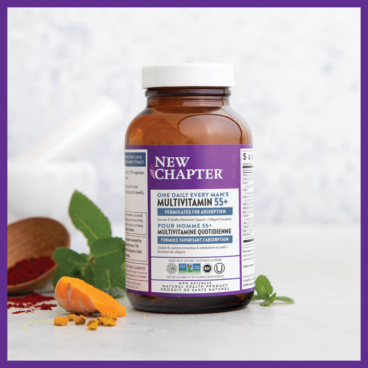 LIQUIDATION - New Chapter®  One Daily Every Men's Multivitamin 55+ - FINAL SALE/NO RETURNS***