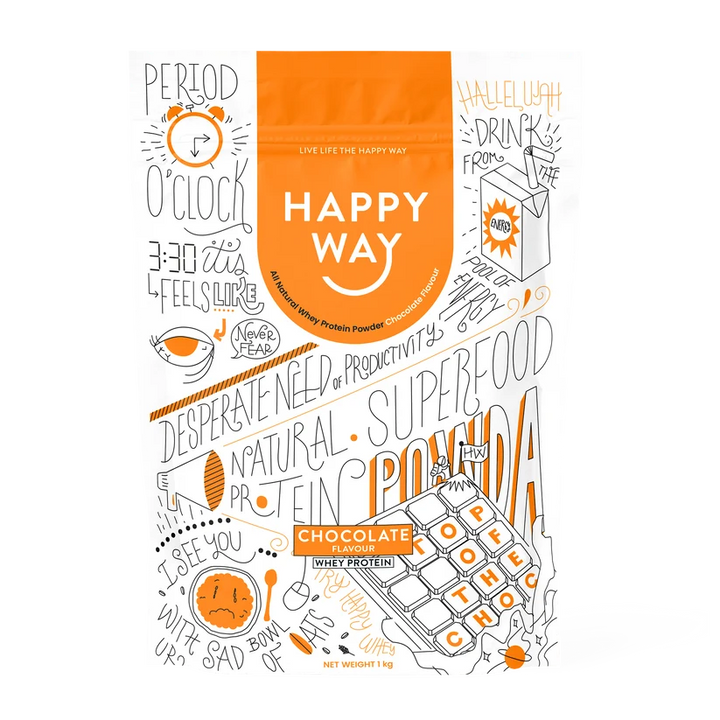 HAPPYWAY -  Whey Protein Powder, Chocolate Flavour