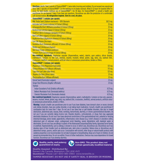 Renew Life® CleanseSMART®, Full Body Cleanse, 30 Day Program