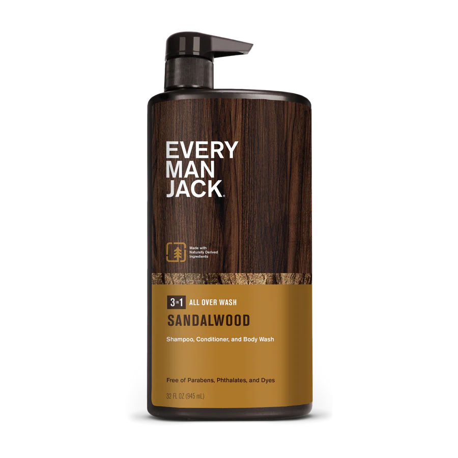 Every Man Jack Sandalwood 3-in-1 all over wash