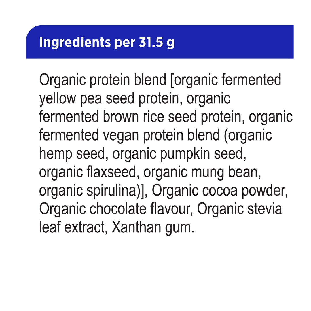 Genuine Health Fermented Organic Vegan Protein chocolate