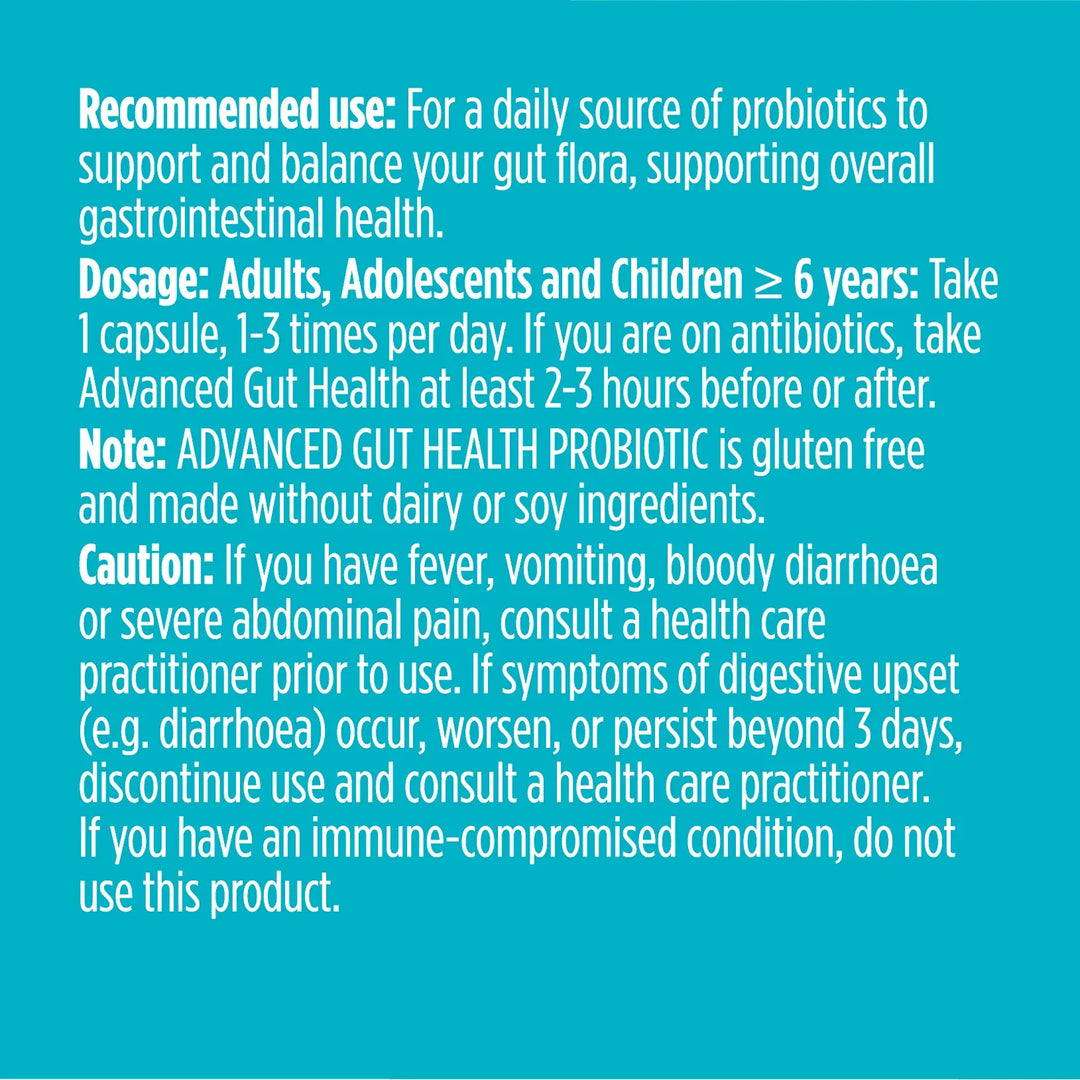 Genuine Health Advanced Gut Health Probiotic 15 Billion Daily Care