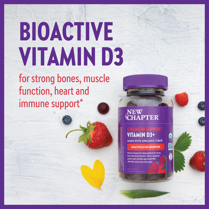 New Chapter® Strength Support Vitamin D3+ Gummies
