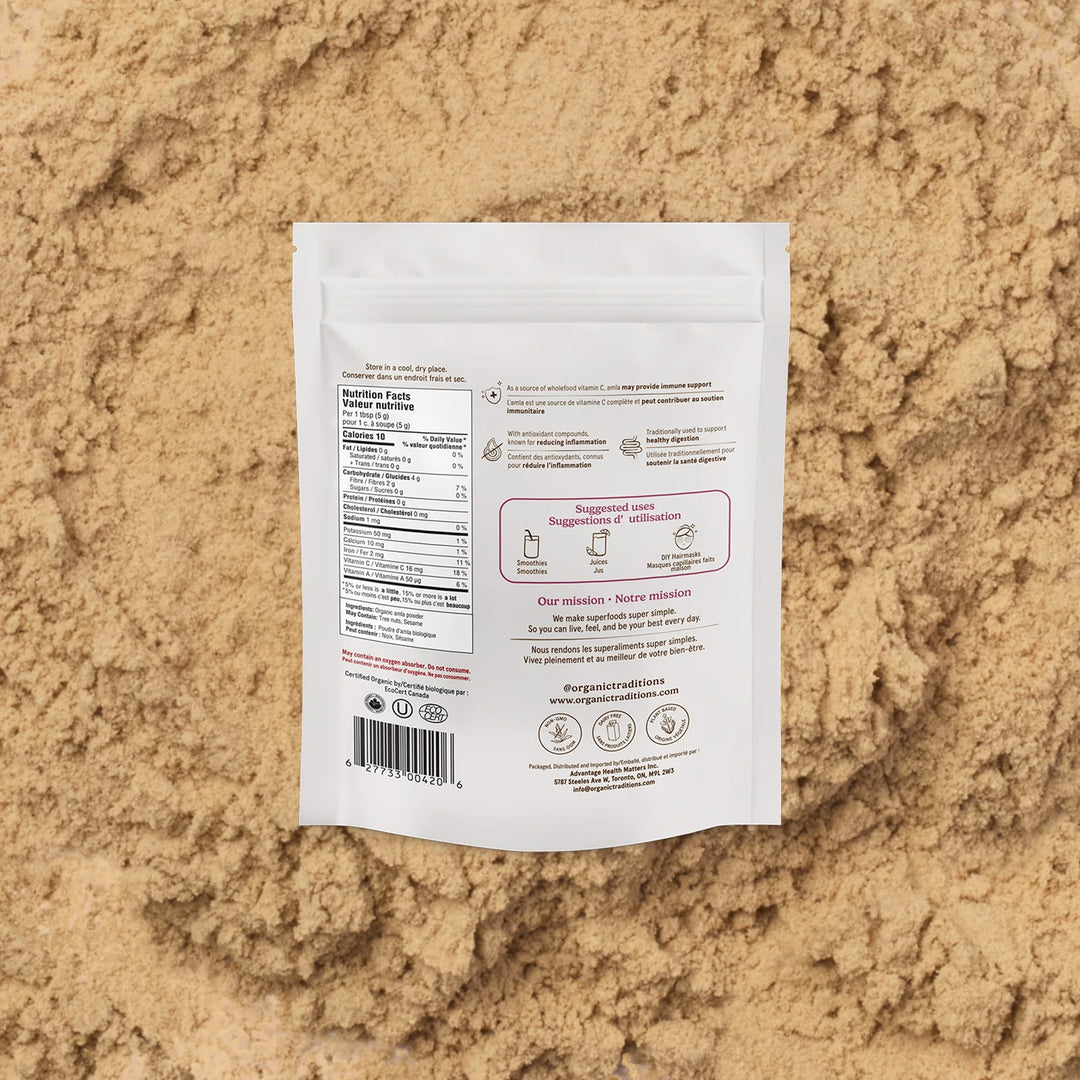 Poudre de baies d'amla Organic Traditions