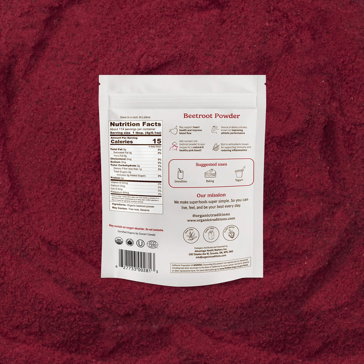 Poudre de betterave Organic Traditions