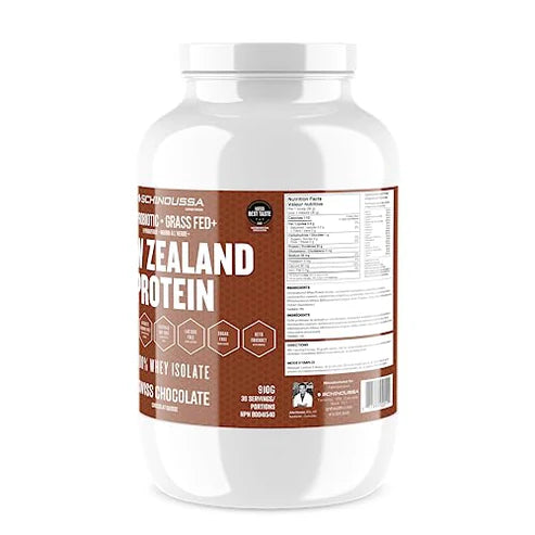 Schinoussa Probiotic Grass Fed New Zealand Whey Protein Swiss Chocolate - 910 g