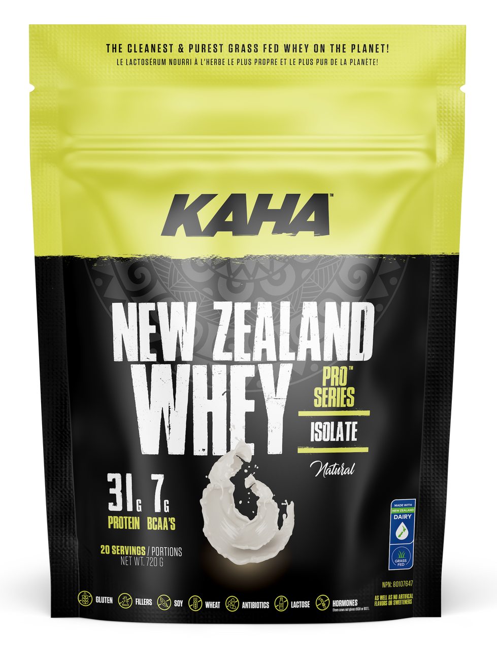 Kaha Kaha New Zealand Whey Isolate, Natural