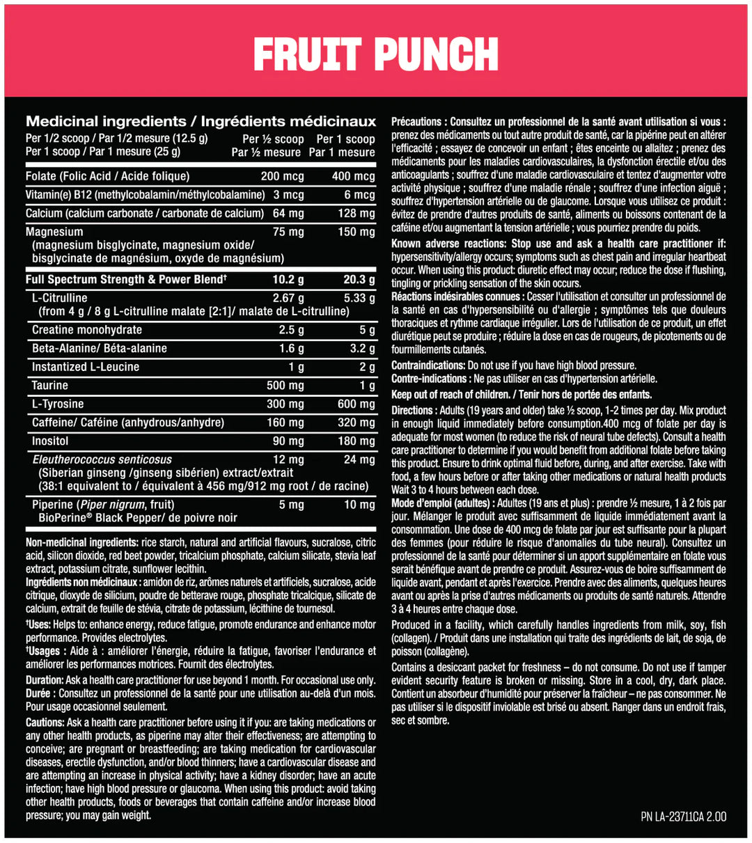 Mutant ALL-IN Full-Dose Pre-Workout, Fruit Punch