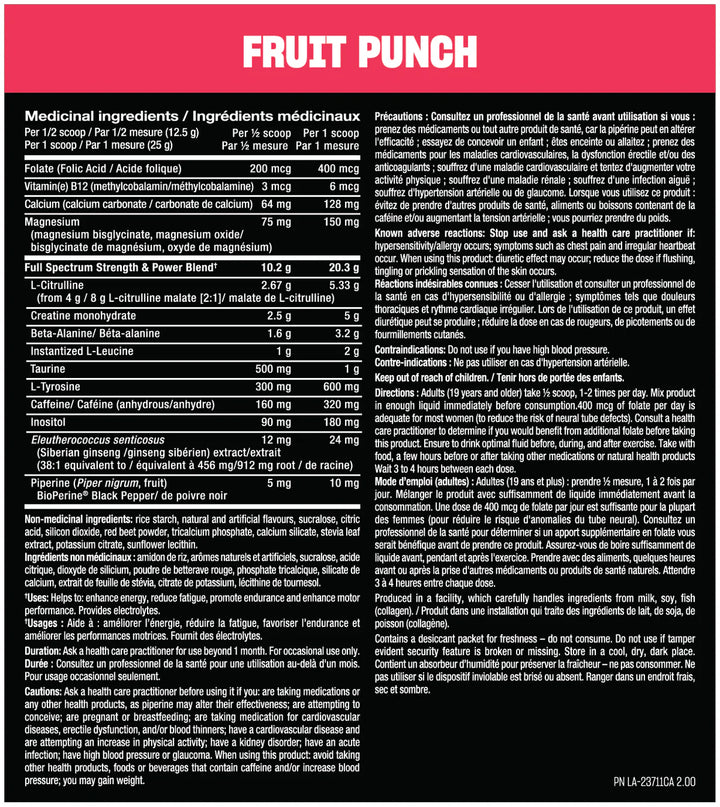 Mutant ALL-IN Full-Dose Pre-Workout, Fruit Punch