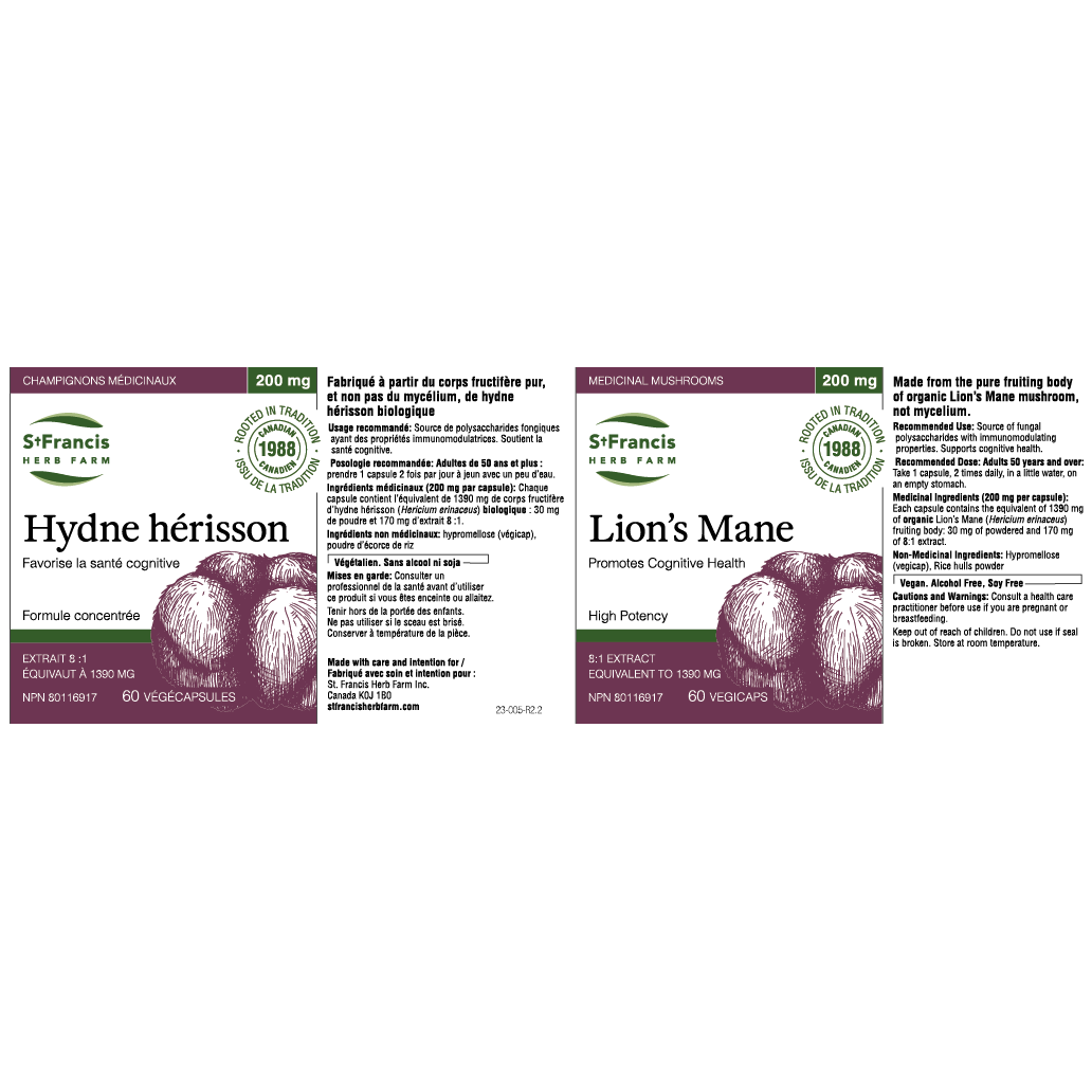 St Francis Herb Farm Lion's Mane Mushroom