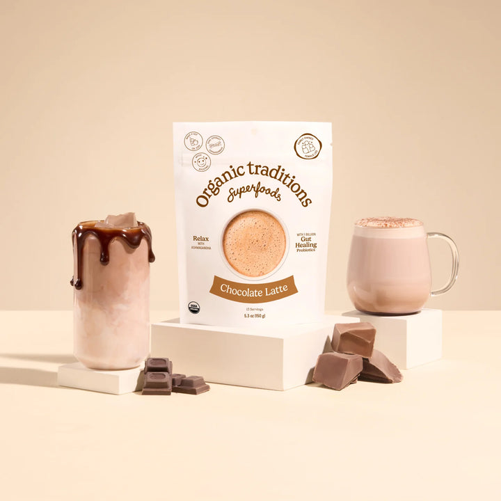 Organic Traditions Chocolate Latte With Probiotics