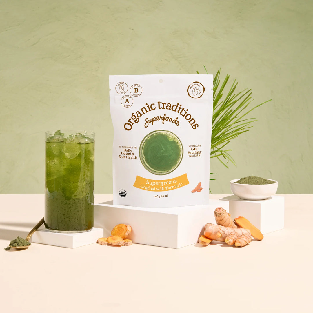 Organic Traditions Supergreens Original with Turmeric