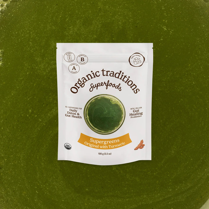 Organic Traditions Supergreens Original with Turmeric