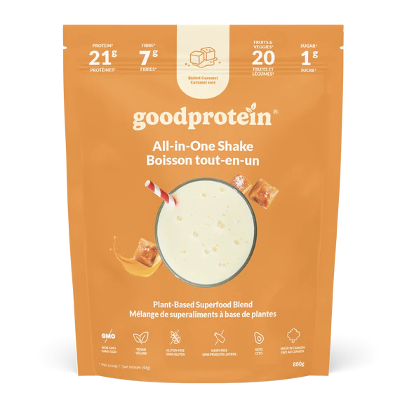 GoodProtein All-in-One Shake, Salted Caramel - 880 g