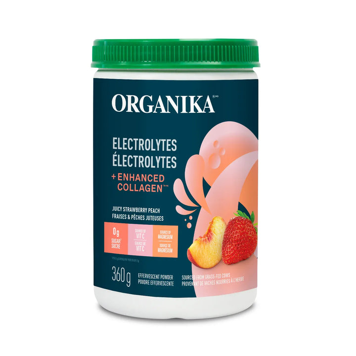 Organika® Electrolytes + Enhanced Collagen - Juicy Strawberry Peach