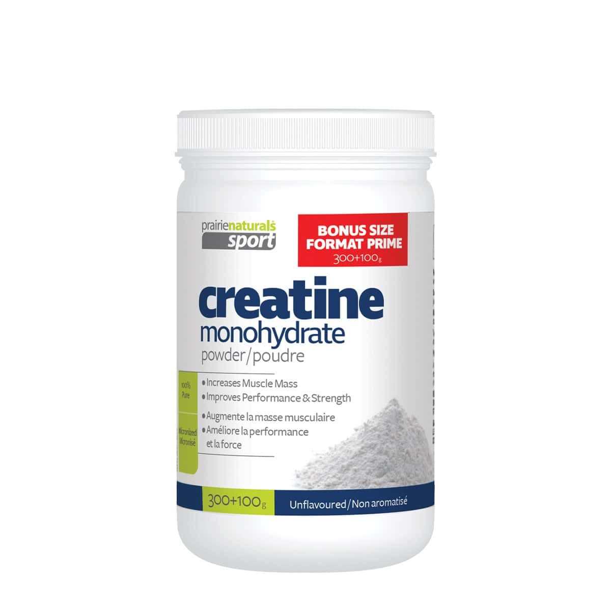 Prairie Naturals Creatine Monohydrate Powder Unflavoured – Healthtree