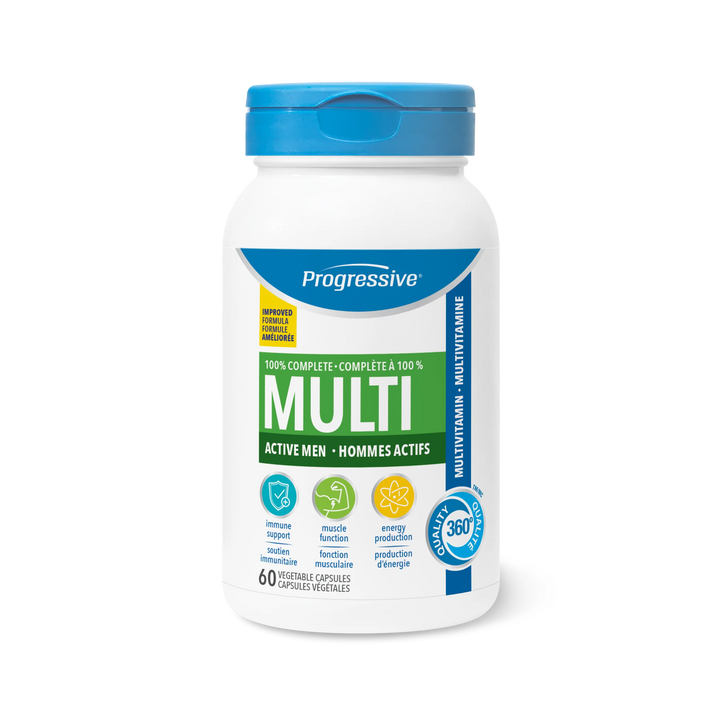 Progressive 100% Complete Daily Multivitamin For Active Men