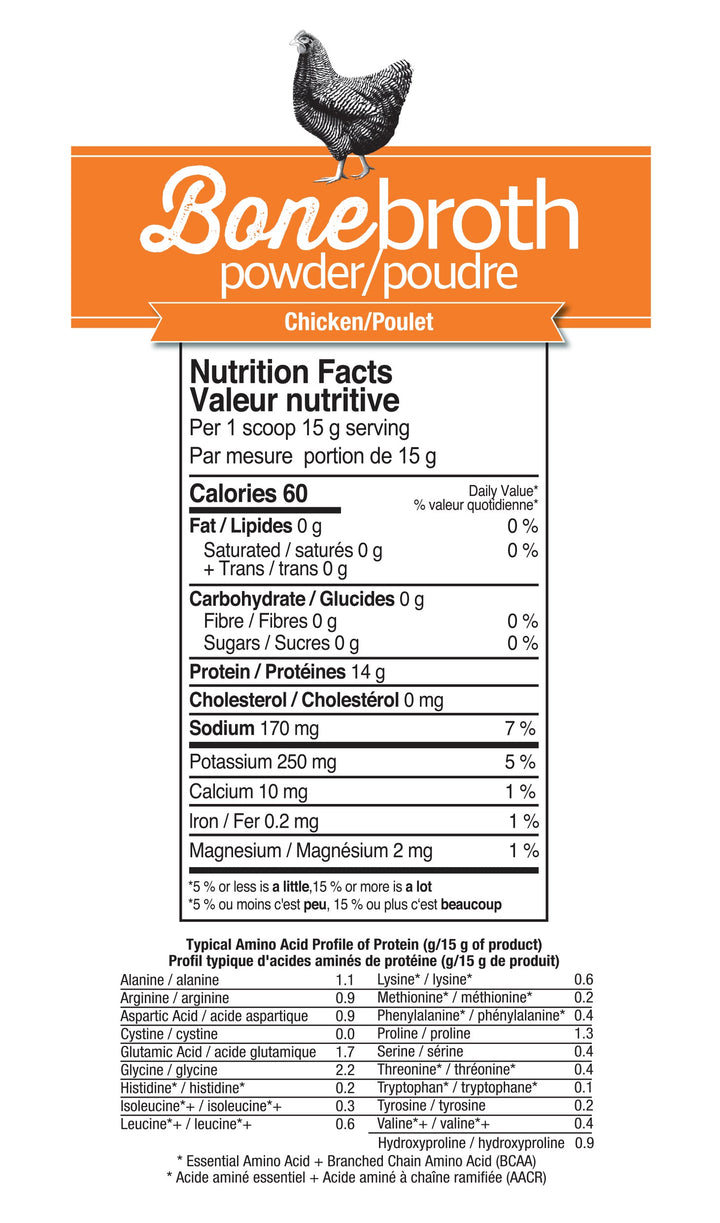 Prairie Naturals Bone Broth Powder Chicken 150g