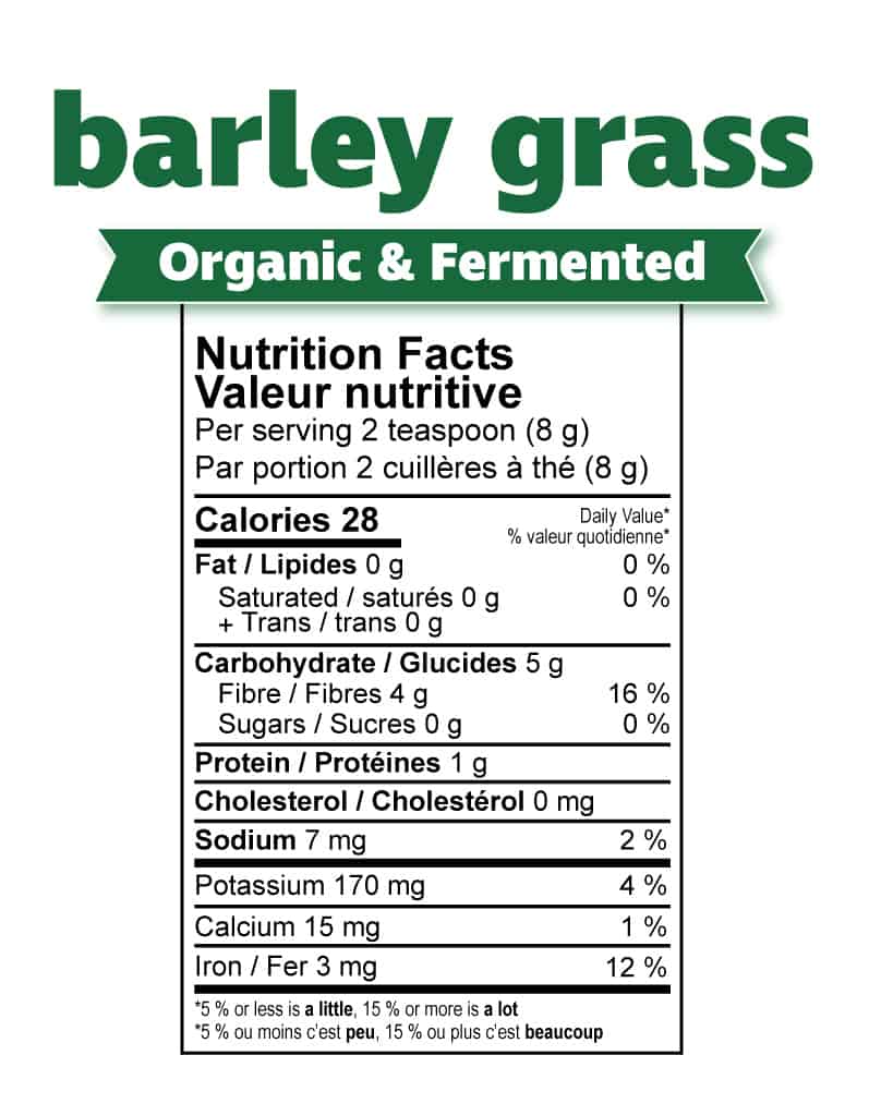 Prairie Naturals Organic Fermented Barley Grass Powder 150g