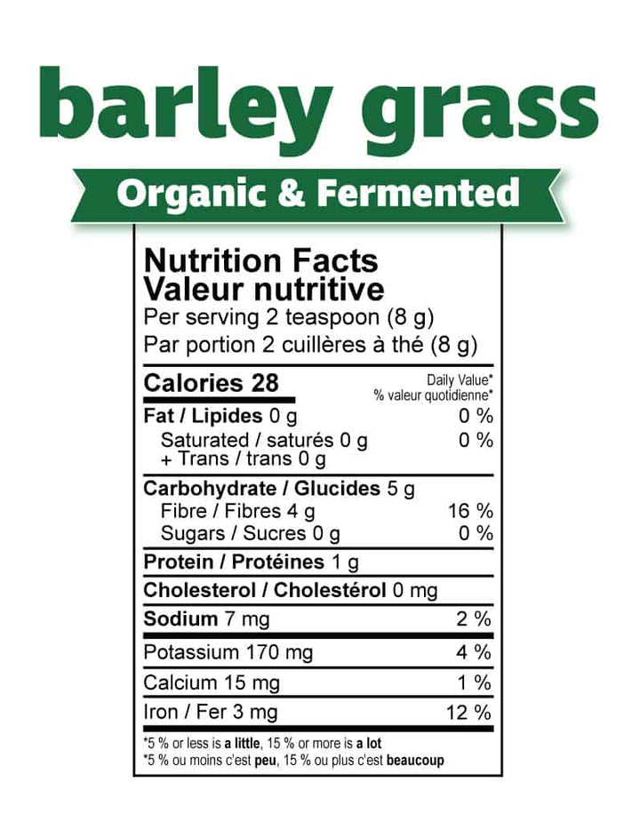 Prairie Naturals Organic Fermented Barley Grass Powder 150g