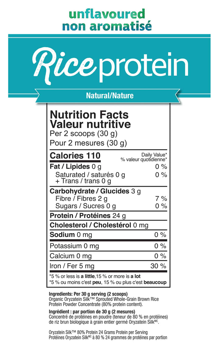 Prairie Naturals Rice Protein Unflavoured 360g