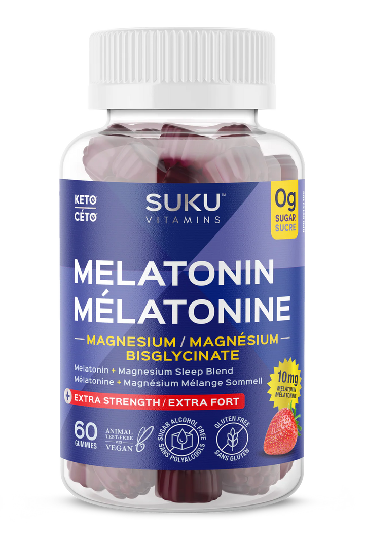 Suku Melatonin Magnesium Bisglycinate Extra Strength Gummies
