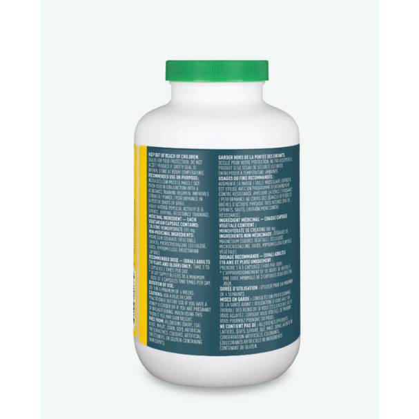 Organika Creatine Monohydrate Vegetarian Capsules