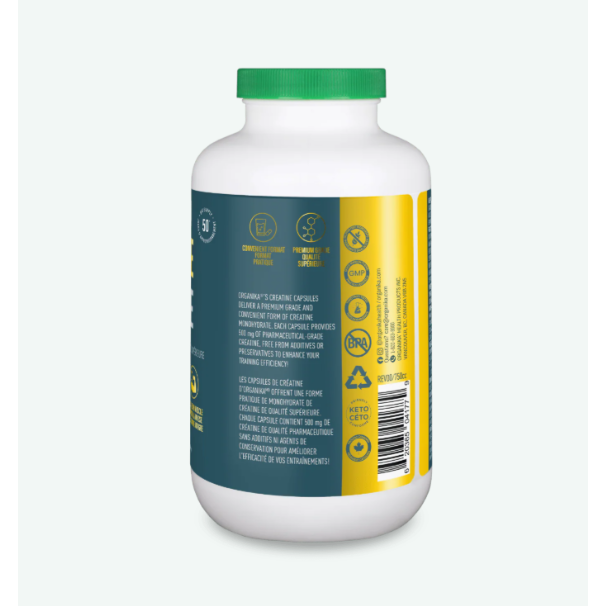 Organika Creatine Monohydrate Vegetarian Capsules