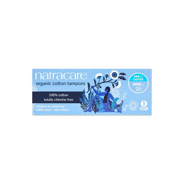 Natracare® Super Non-Applicator Organic Cotton Tampons