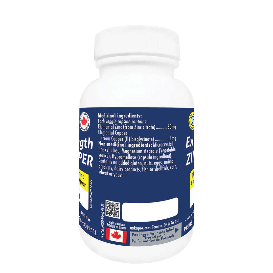 Naka Platinum Zinc + Copper Extra Strength