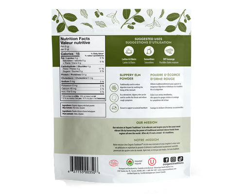 LIQUIDATION - Organic Traditions Slippery Elm Powder - FINAL SALE/NO RETURNS***