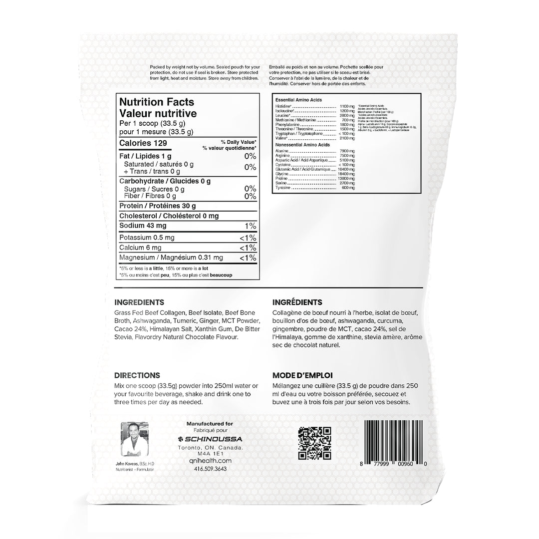 Schinoussa Grass-Fed NZ Beef Protein Chocolate | 30g Protein – 910g