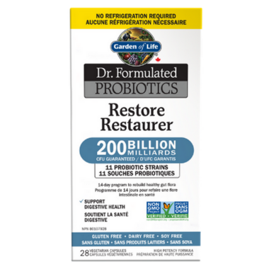 Garden of Life Dr. Formulated Probiotics Restore 200 Billion