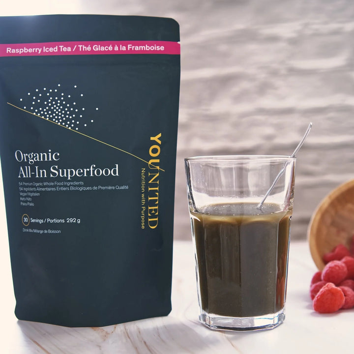 Younited All-In Superfood Raspberry Iced Tea