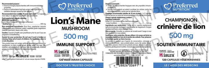 Preferred Nutrition Lion’s Mane Mushroom