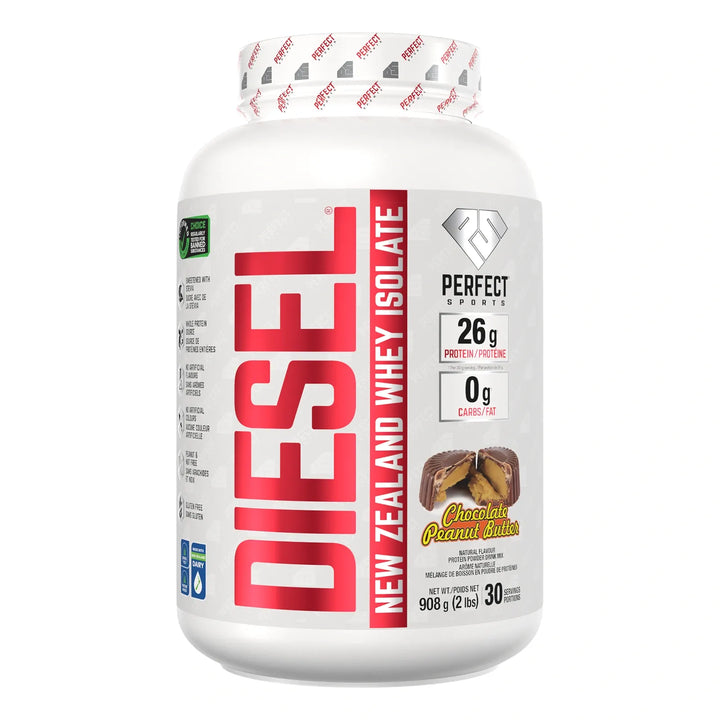 Perfect Sport Diesel New Zealand Whey Isolate, Chocolate Peanut Butter Protein Powder